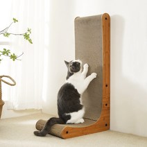 펫초이스 고양이 대형 L자 수직 스크래쳐, 브라운, 1개