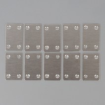 스텐 사각평철 가구 보강 연결 철물 10P 경첩꺽쇠 가구고정