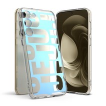 갤럭시S23 플러스 투명 링케 퓨전 디자인 플라워 홀로그램 케이스