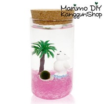 마리모 키우기 야자수북극곰 콜크자300ml 어항 장식
