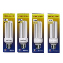 번개표 삼파장 형광램프 EFTR20EX-L, 전구색, 4개