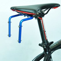make speed 자전거안장 장착용 물병 더블케이지, 블루, 1개