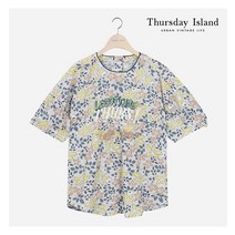 [백화점매장 정품출고] 써스데이아일랜드 블라우스 [Thursday Island] 여성 플라워 패턴 블라우스(T214MBL254W)