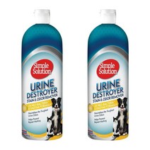심플솔루션 유린 디스트로이어 강아지 오줌 얼룩 냄새 탈취 제거제 945ml 2개 Simple Solution Urine Destroyer Stain & Odor Enzymatic