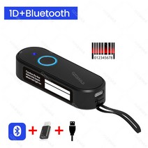 무선 바코드 스캐너 택배 인식기 고속 핸드 휴대용 모바일 포켓 블루투스 24G 1D 2D QR PDF417 리더 창고 재고 스캔, M40-1D Scanner