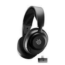 SteelSeries New Arctis Nova 4 무선 멀티 플랫폼 게이밍 헤드셋 — 360° 공간 오디오— 2.4GHz 고속 무선 — 36시간 배터리 — USB-C — Cl, Black
