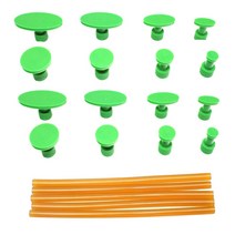 녹색 부드러운 표면 접착제 탭 자동차 덴트 풀러 시스템용 우박 수리 도구 세트 탭, 04 16 tabs and 5 glue