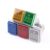 정밀계측기 스퀘어 22mm 측정 범위 20-75Hz 디지털 디스플레이 헤르츠 미터 주파수 표시 등 신호등 콤보, 02 Green