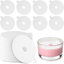 캔들용품 100Pcs 캔들 먼지 프로텍터 종이 뚜껑 드립 Vigil 용품 공예 만들기 보호, 01 Flower