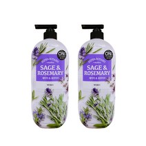 온더바디 수퍼보타닉 세이지 앤 로즈마리 바디워시 900g, 2개