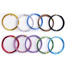 칼라철사 공예용철사 와이어 A형 1mm x 6M 검정, 3개