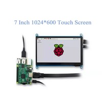 did모니터 전자메뉴판 7 인치 터치 스크린 패널 IPS 라즈베리 디스플레이 LCD DIY 모니터 용량 성 HD 1024x600 휴대용 울트라, 2 IPS monitor
