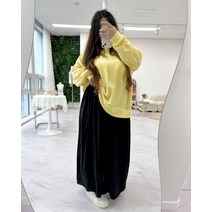 (1+1추가할인)(66-120size) 데일리 무한밴딩 빅사이즈 소프트 롱스커트 플레어 치마