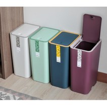 자취생방 원터치 플라스틱 사각쓰레기통 사무실휴게실 카페 신혼집 다용도실 자취생선물 우산꽂이 침실, 네이비