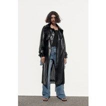 독일 ZARA 자라 벨트가 있는 인조 가죽 트렌치 115363 직구