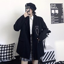 정장 코트 여성 봄계절 하라쥬크 와이드 루즈핏 블랙수트 상의 트렌드 2267374978