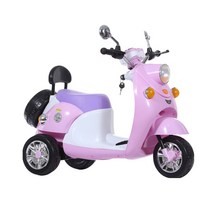 파스텔 귀여운 어린이 오토바이 어린이 전동스쿠터, 9)블루 더블드라이브 LED