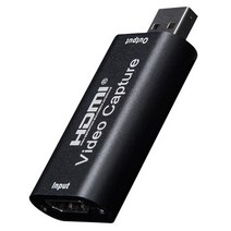 캡쳐보드 캡쳐 보드 HDMI캡쳐보드 usb캡쳐보드 외장 방송용 영상편집 투컴 hdmi 호환 usb 2.0 게임 비디오 및 오디오 그래버 카드 카메라 녹화용 풀 hd 1080p, 검은색