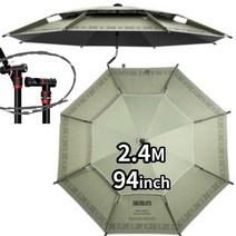 특대형 민물 각도조절 휴대용 캠핑 낚시 파라솔 그늘막 2.2M 2.4M, 감성 그린2.4M
