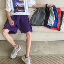 7부 빅사이즈 9부 스트릿 밴딩 밴딩반바지 캐쥬얼 청