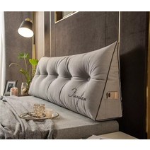 침대 등받이 삼각 쿠션FORMTHEO-큰 긴 웨지 베개 장식 홈 침대 머리판 등 쿠션 싱글 더블, 06 as picture_01 60x50x20cm