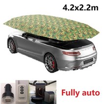 차박텐트 도킹 쉘터 Car Umbrella Semi-Automatic Awning Tent Auto Smart Insulated Cover Outdoor Waterp, 05 FULL 4.2M Camouflag