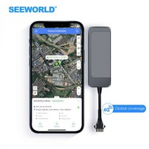 프롬프터 자막기 방송 장비 SEEWORLD-R12L 프로 오토바이 GPS 네비게이터 IoT Lte 현대 글로벌 추적 장치, 다크 그레이