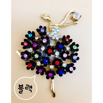 [캐디천사]꽃발레리나 골프볼마크 / 필드용품 골프악세사리, 블랙