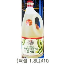 [머든팜]콩식용유 백설 1.8리터 10 식용유도매, 상세페이지 참조, 본상품선택