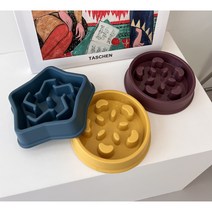 보드미펫 강아지 급체방지 밥그릇 고양이 슬로우 식기, 썬샤인, 민트
