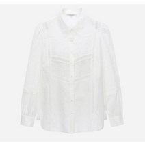 [백화점매장 정품출고] 써스데이아일랜드 [여성]레이스 믹스 셔츠 블라우스(T234MBL258W)
