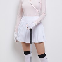 여성 골프 주름 치마 티셔츠 레슨 핑크 골프 복 라운딩 연습 복장