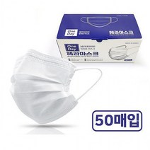 원데이 3중구조 일회용 헤라마스크 100매, 1개, 100개