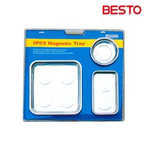 베스토 자석 접시 마그넷 작업공구 보관 원형 사각 바퀴장착, BMT7022S