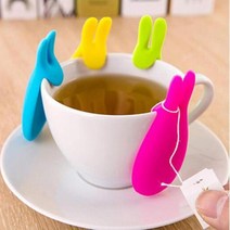 토끼 티백걸이/차거름망/차우리기/티필터 티백/티포트, 토끼티백걸이 P5689 블루