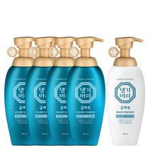 [댕기머리]글래모 볼륨 샴푸 400ml 4개 + 글래모 케라틴 트리트먼트 400ml, 없음