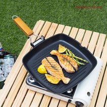 벨라쿠진 IH 폴딩 핸들 캠핑 사각 그릴팬 28cm, 단일속성