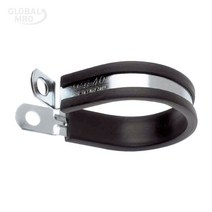 JCS P클립 철 도금 P56 M6 TPE라이너 고정 새들 타이 고정 클램프 케이블타이 클립 호스 전선, 1