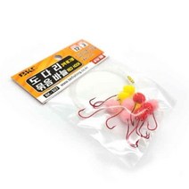 백경 도다리 묶음바늘 반짝이 3색 에그볼 BK-507 10호 11호 도다리낚시 낚시채비