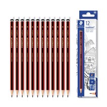 스테들러 트래디션 110 전문가용 고급연필 HB 2B 4B 12개입, 12개입 × 110 2B