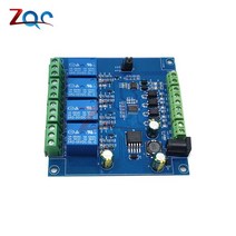 DC 7-24V Modbus-RTU 4 채널 릴레이 모듈 RS485 TTL 컨트롤러 스위치 신호 입력 출력 arduino용 역방향 연결