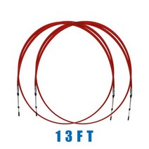 호환용 야마하 선외 보트 모터 제어용 13FT 스로틀 컨트롤 케이블 2 개 스테인레스 스틸 시프트, 보트 요트 호환 상품명 호환