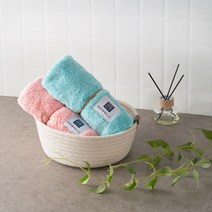 1+1 코코몰리 초극세사 펫타올 강아지 고양이 드라이룸 수건, 소프트핑크+스카이블루