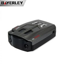 자동차gps 네비게이션 V912V 자동차 레이더 감지기 16 밴드 음성 경고 안티 스피드 신호 감지 LED 디스플레이 360 도 속도 테스트 시스템, Black
