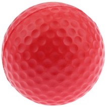 실내 연습용 스펀지 골프공 고무 골프연습공 20개, 빨강