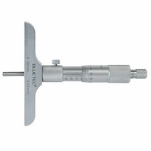 (블루텍) 깊이 마이크로미터 캘리퍼_BD129-114_0-75mm, BD129-114/0-75mm
