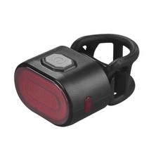 트랙MTB 풀카본 자전거 입문용 자전거 산악 자전거 라이트 USB 충전 헤드 라이트 전면 후면 램프 레드 화이, 02 rear light