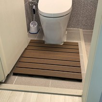 화장실 발받침대 욕실 다용도실 신발장 플라스틱 발판, 일반형 발판_다크월넛, 1개