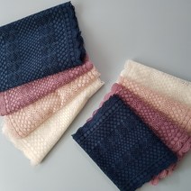 dklace 스판레이스 DK-8-73312 폭 17cm 자가드 / 270cm (3yd) 단위 판매, L/Pink