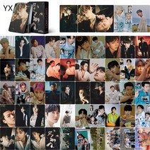 EXO굿즈 포카 포토카드 앨범 로모카드 50장, D+카드필름